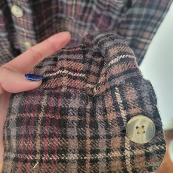 American Eagle Plaid Button-Up Shirt – Size XXS (GUC) - Picture 5 of 6